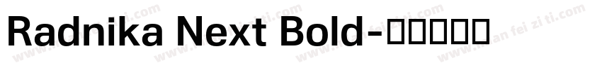 Radnika Next Bold字体转换